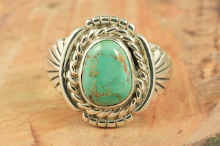 Genuine Royston Turquoise Sterling Silver Ring